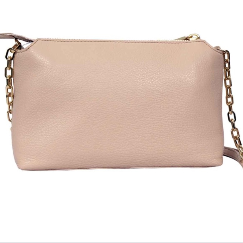 🚫Tory Burch Bombe Chain Crossbody In Light Oak - Picture 7 of 8